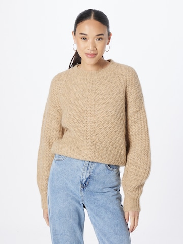 Abercrombie & Fitch Sweater in Brown: front