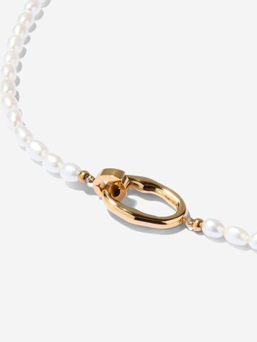 ØYRE Łańcuszek 'Rice Pearl and Link' w kolorze złoty