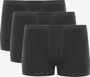 Boxers 'Men's Merino Wool Boxer Briefs (Trunks) – 3 Pack' ZUBEK en noir : devant