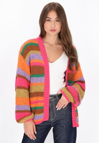MYMO Strickjacke in Mischfarben: Vorderseite
