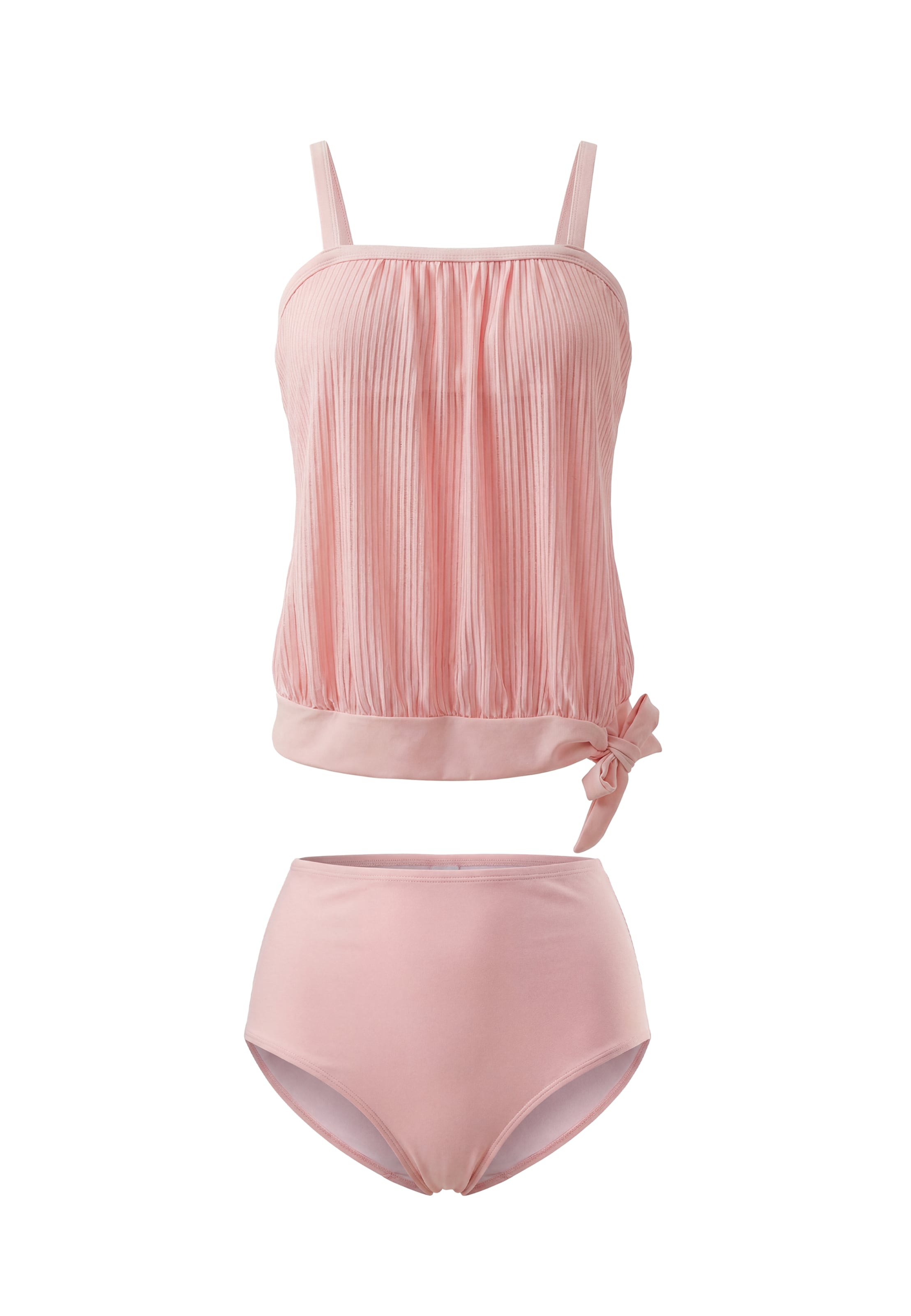 IZIA - Soutien Bustier Tankini em rosa: frente