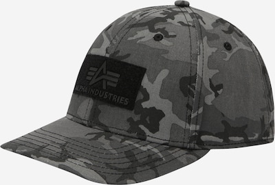 ALPHA INDUSTRIES Casquette 'Camo' en gris / gris foncé / orange / noir, Vue avec produit