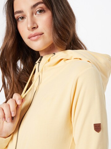 Pepe Jeans Zip-Up Hoodie 'ANNE' in Yellow