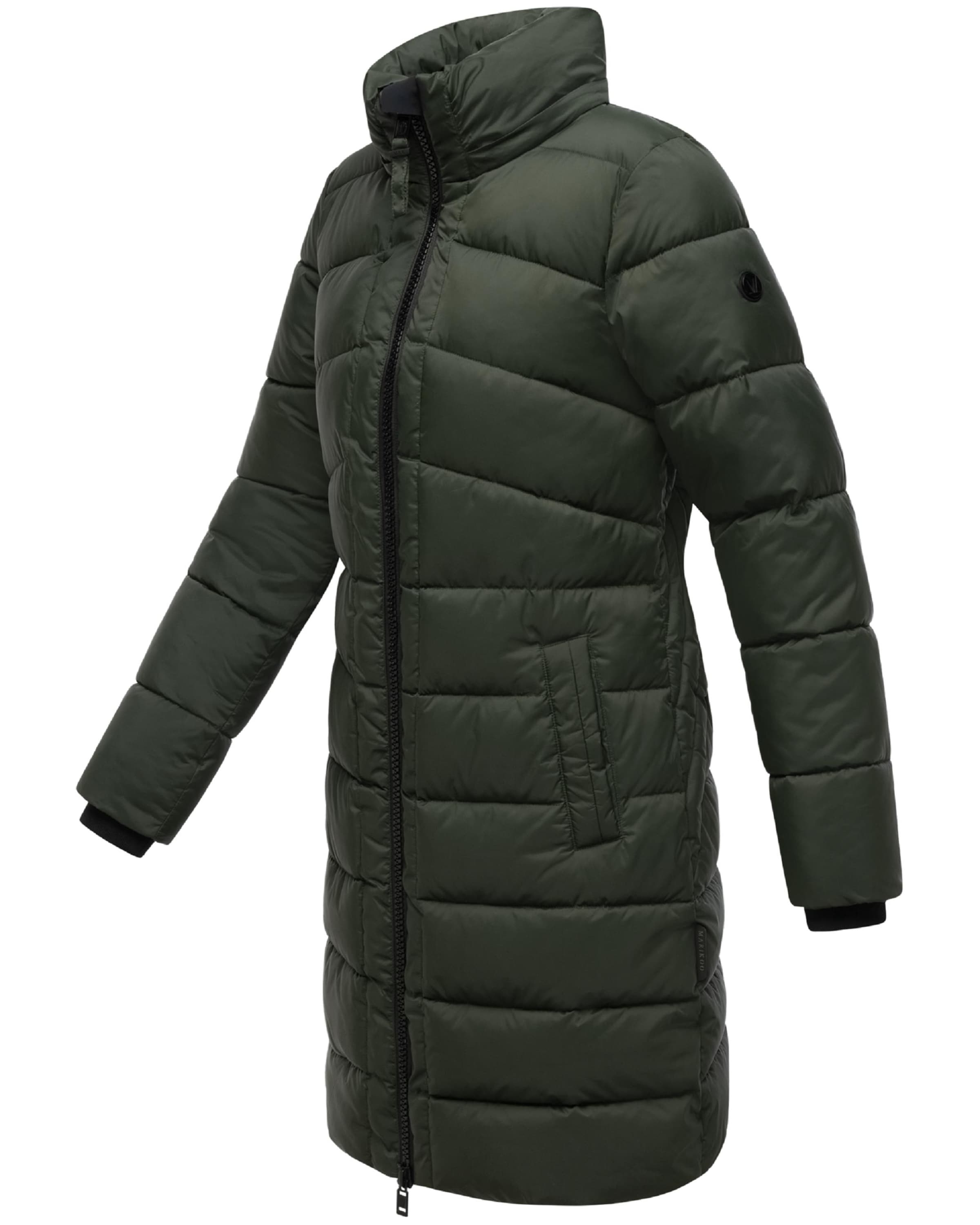 MARIKOO Зимнее пальто 'Kaltnäschen 16' в Зеленый