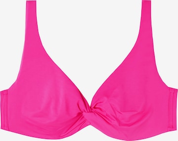 CALZEDONIA Bikini Top in Pink: front