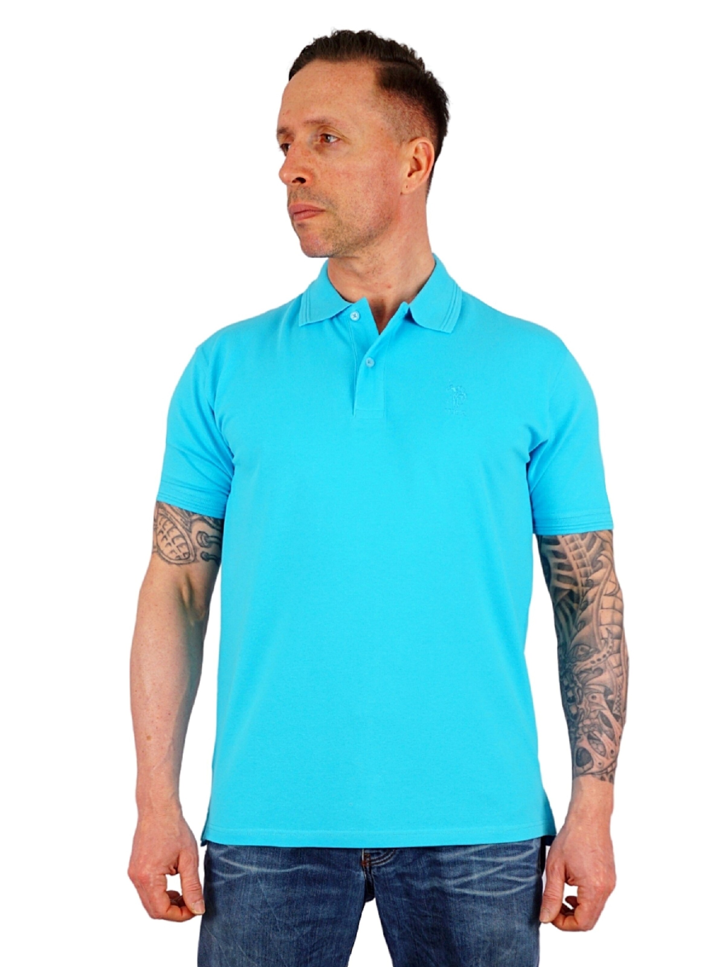 Maglietta 'Axel' di U.S. POLO ASSN. in blu: frontale