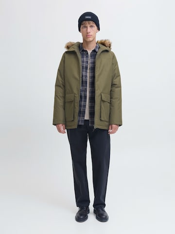 Parka mi-saison 'JREBMARK' JJ Rebel en vert