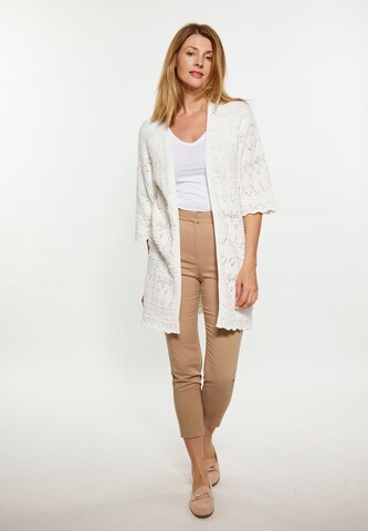 Usha Knit Cardigan in White