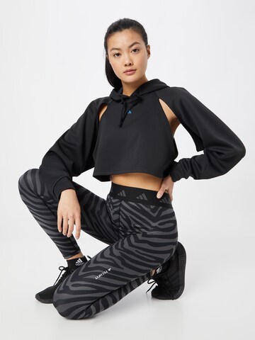 ADIDAS PERFORMANCESportska sweater majica 'Hiit Aeroready ' - crna boja