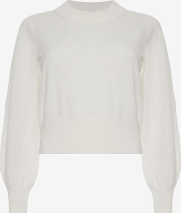 FRENCH CONNECTION Pullover 'Joy Mozart' i hvid: forside