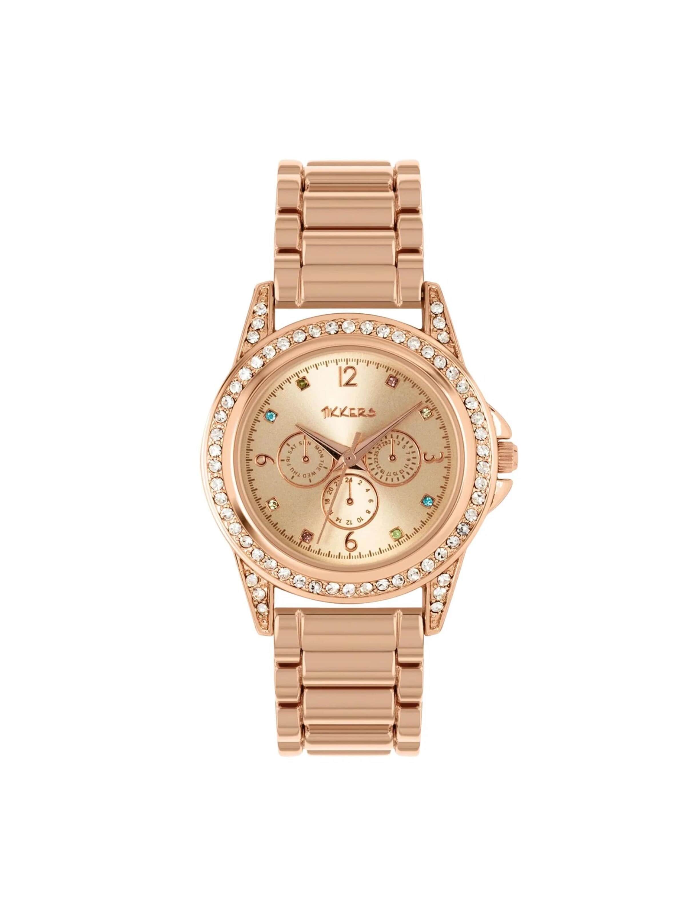 Tikkers Watch in Pink: front
