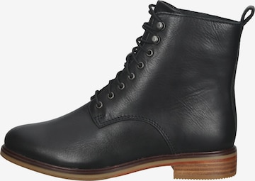 CLARKS Lace-Up Ankle Boots in Black