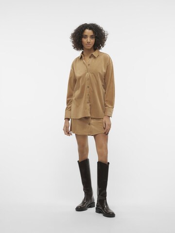 VERO MODA Bluse 'Nina' i brun