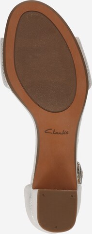 CLARKS Sandały 'Deva Mae' w kolorze srebrny