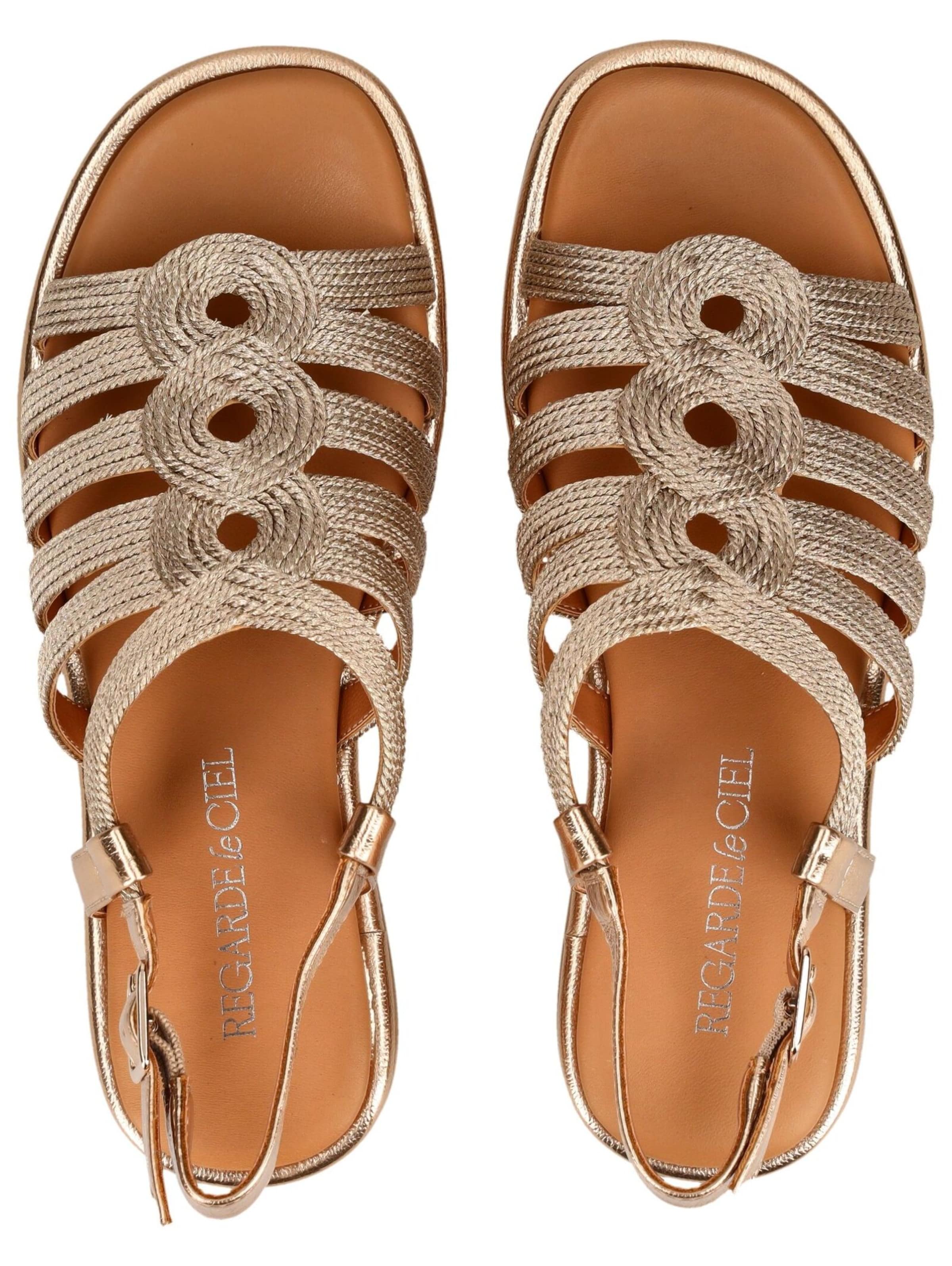 Regarde le Ciel Strap sandal in Brown