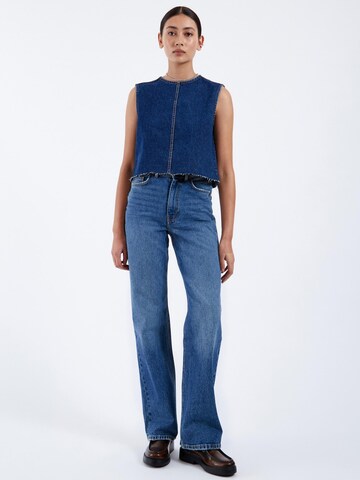 Dr. Denim Regular Jeans 'Echo High Straight' in Blauw