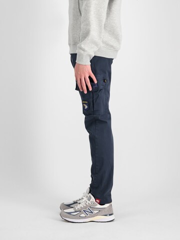 ALPHA INDUSTRIES Regular Cargohose 'Petrol Patch'‌‌‌‌‌‌‌‌‌ in Blau