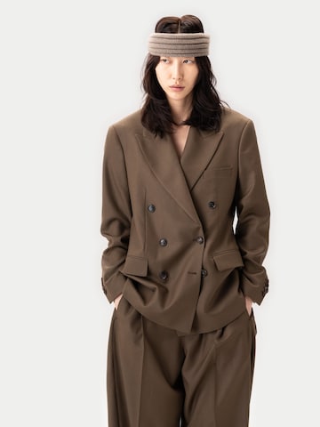 GOBI Cashmere Blazer 'Double-Breasted Cashmere Suit Blazer'‌‌‌‌ in Braun