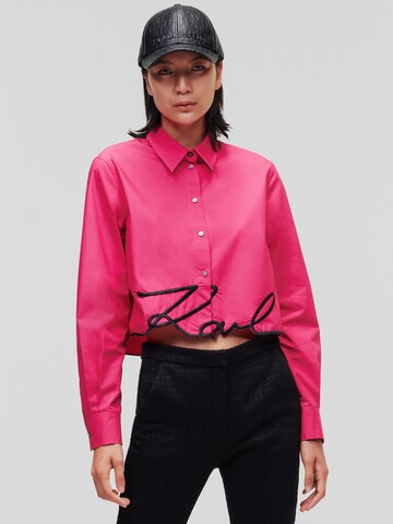 Karl Lagerfeld - Blusa en rosa: frente