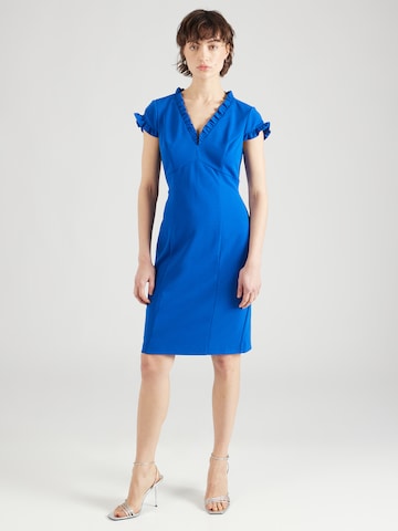 Robe Adrianna Papell en bleu : devant