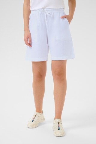 Kaffe Regular Pants 'Naya' in White: front
