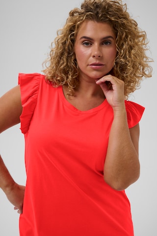 KAFFE CURVE Dress 'KCcaline' in Red