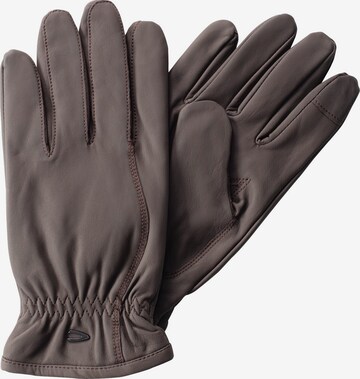 CAMEL ACTIVE Full Finger Gloves in Brown: front