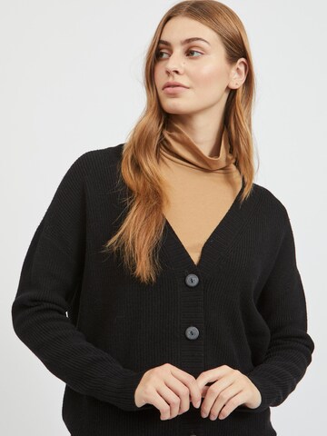 VILA Knit Cardigan 'Viril' in Black