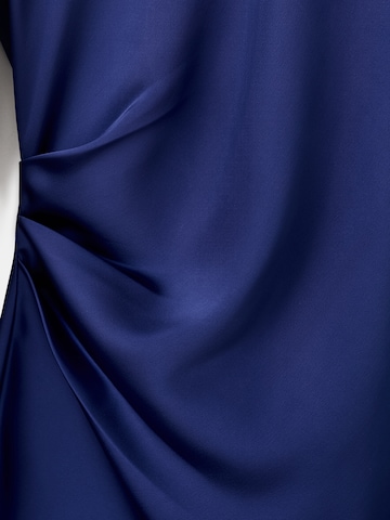 MANGO Cocktailjurk 'BRONZO' in Blauw