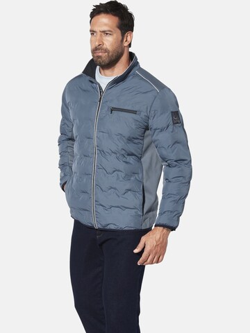 Jan Vanderstorm Steppjacke ' Telltan ' in Blau: Vorderseite