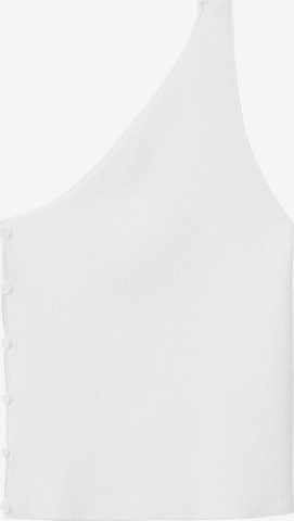 MANGO Top 'TOBOGAN' in White: front