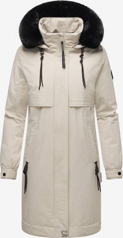 Manteau mi-saison 'Kaltwetterretter' NAVAHOO en beige : devant
