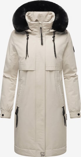 Žieminis paltas 'Kaltwetterretter' iš NAVAHOO, spalva – kremo / juoda, Prekių apžvalga