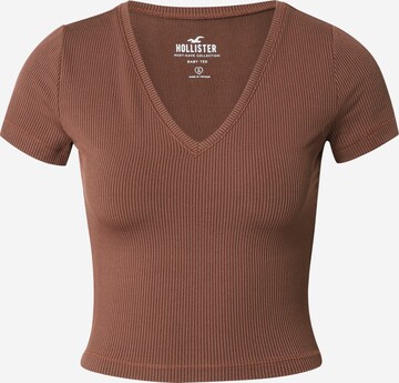 HOLLISTER Shirt in Bruin: voorkant