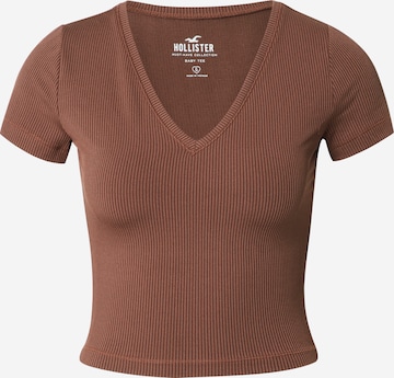 HOLLISTER Shirt in Bruin: voorkant