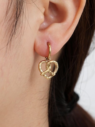 Cala Rose Earrings 'PRETZEL LOVE' in Gold
