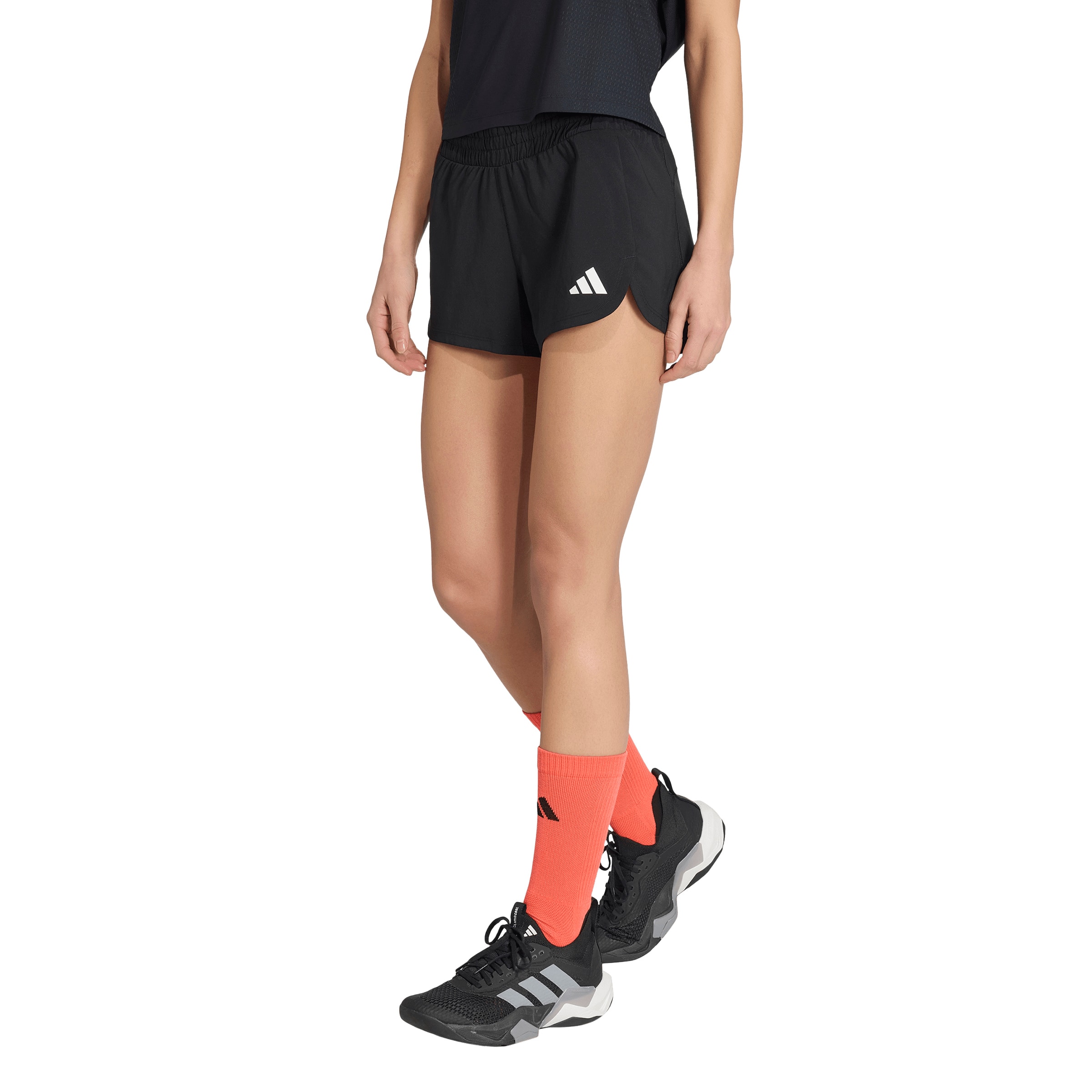 ADIDAS PERFORMANCE - Regular Calças de desporto 'PACER HIGH SIP 3' em preto: frente