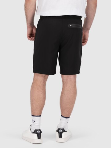 Sergio Tacchini Regular Sporthose 'RISPECCHIO' in Schwarz