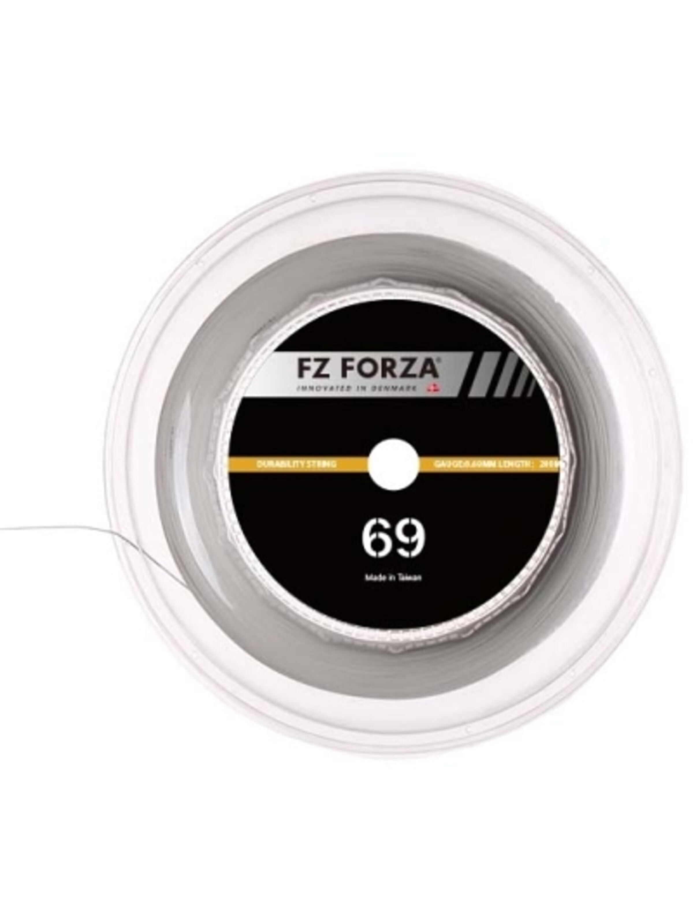 FZ FORZA Racketbesnaring 'FZ 69 Feel- 200m' in Wit: voorkant