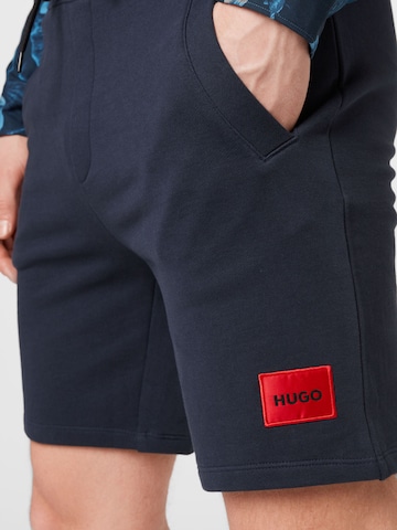 HUGO Red - regular Pantalón 'Diz' en azul