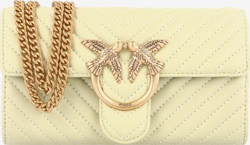 PINKO Clutch 'Love One' in Geel: voorkant