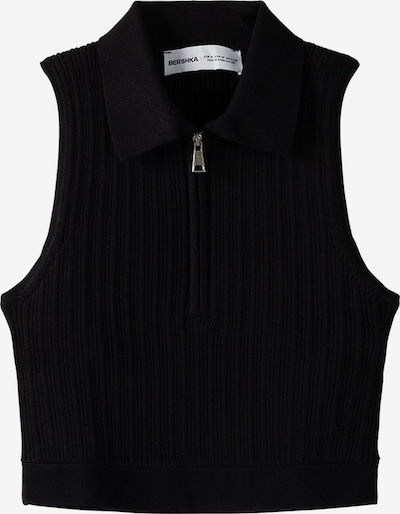 Bershka Tops en tricot en noir, Vue avec produit