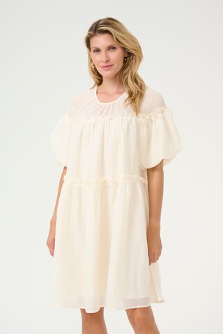 Cream Kjole 'Frill' i beige: forside