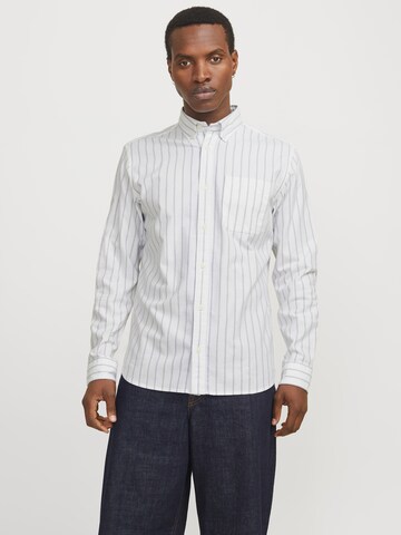 JACK & JONES Regular Fit Hemd 'JPRBLUbrook' in Weiß: Vorderseite