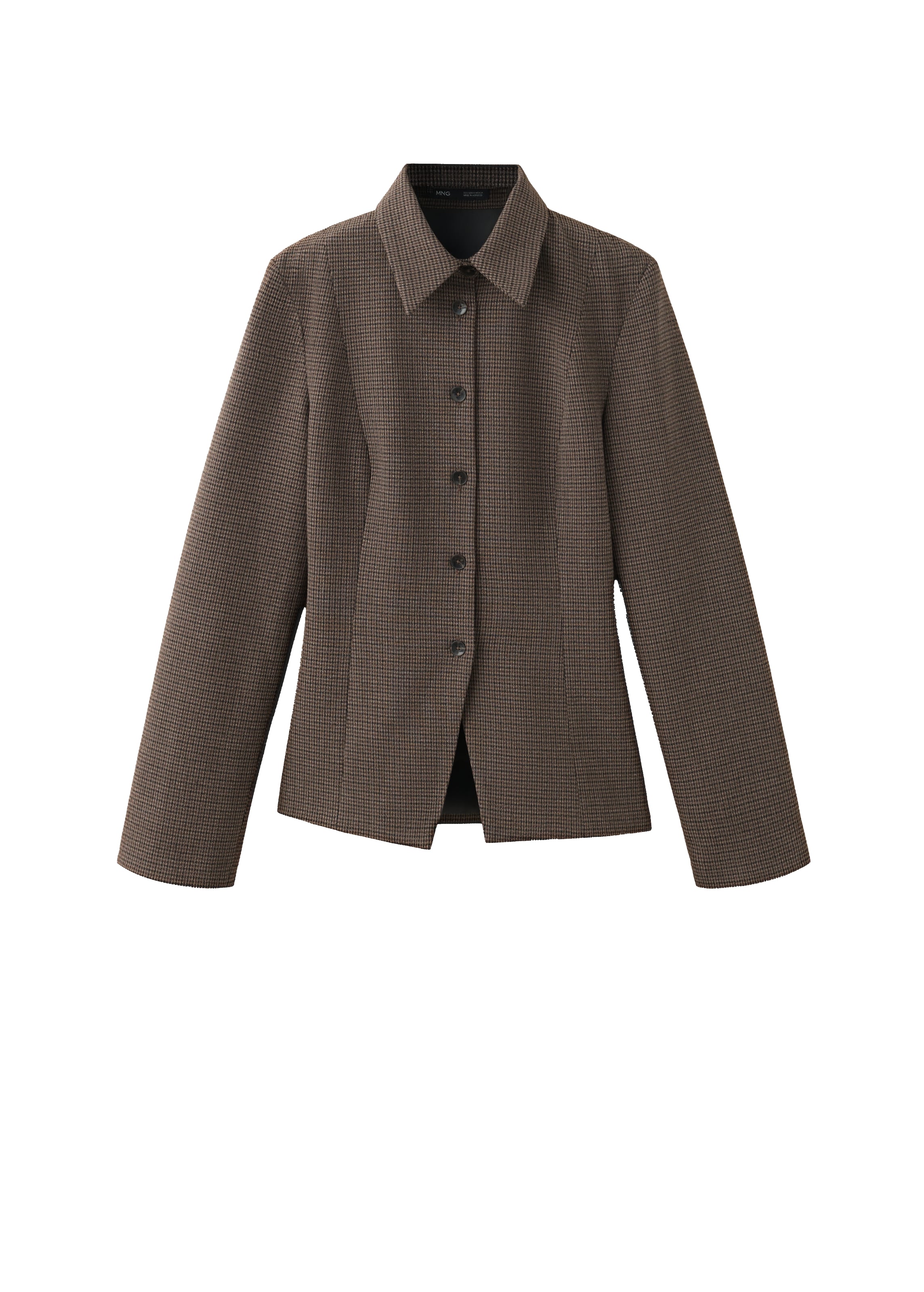 MANGO Blazer 'SQUARE' in Brown: front