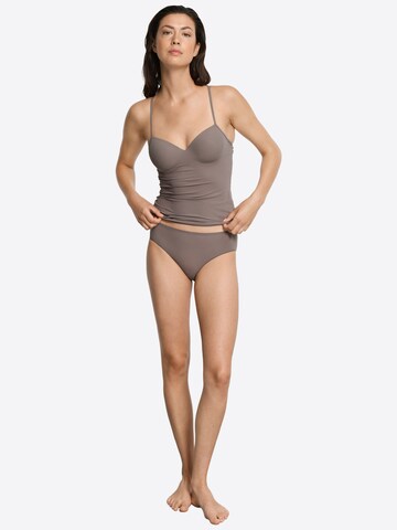 Hanro - Cueca ' Allure ' em castanho