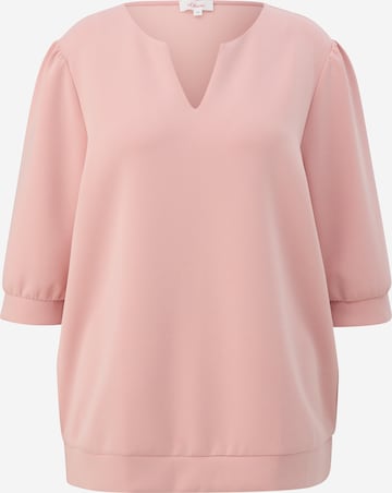 s.Oliver Sweatshirt in Roze: voorkant