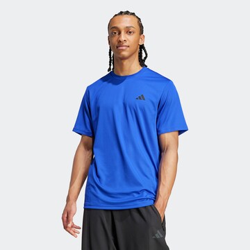 ADIDAS PERFORMANCE Функционална тениска 'Train Essentials' в синьо: отпред