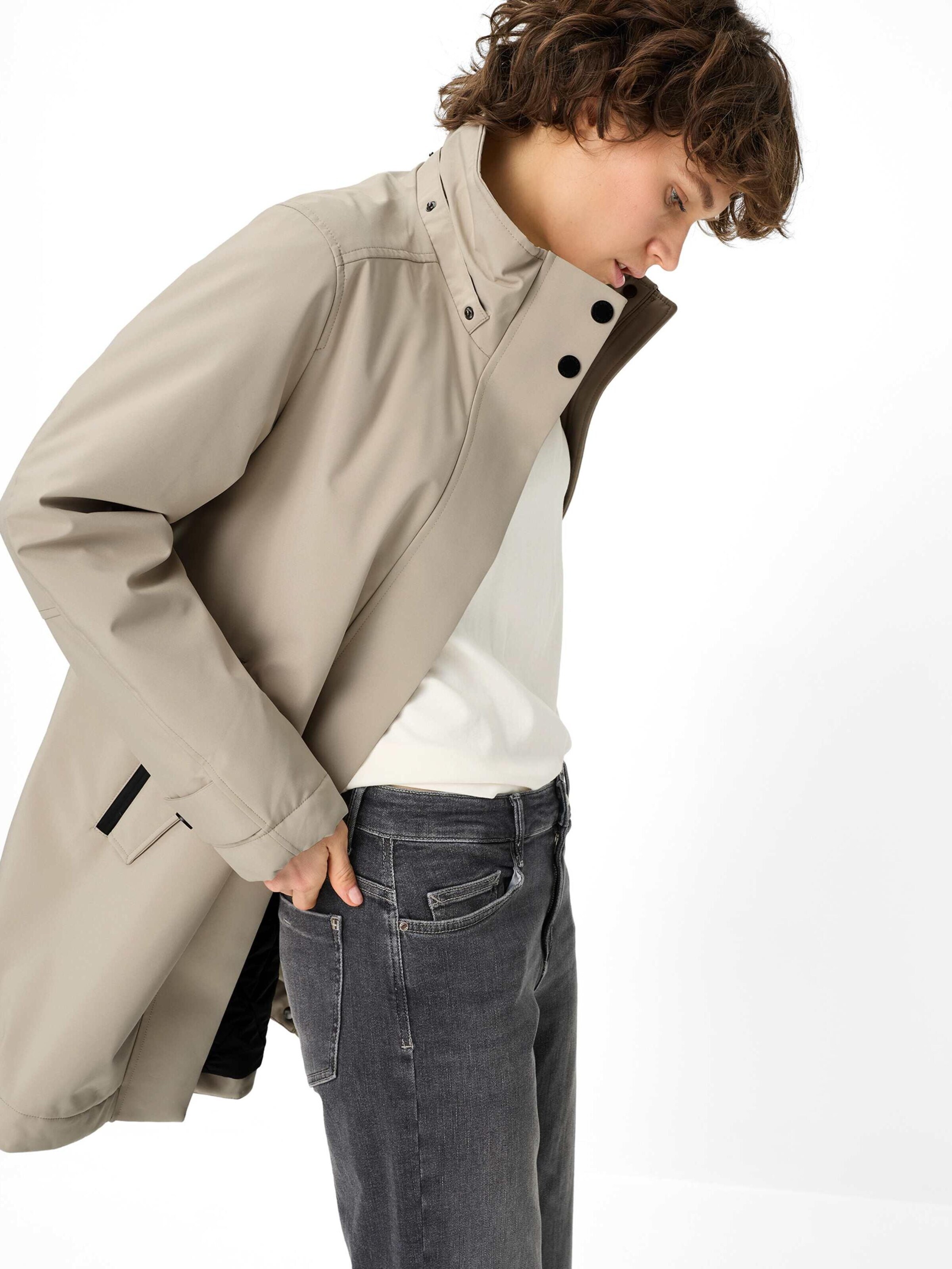 Fuchs Schmitt Between-Seasons Coat 'Lillesand' in Beige