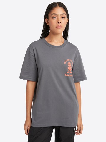 T-Shirt 'About The Boots' TIMBERLAND en gris : devant